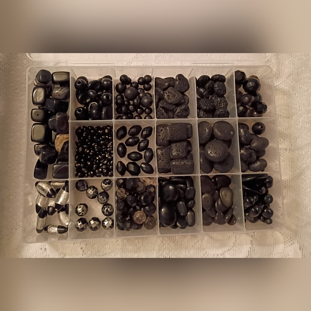 Black Bead Mixed Lot